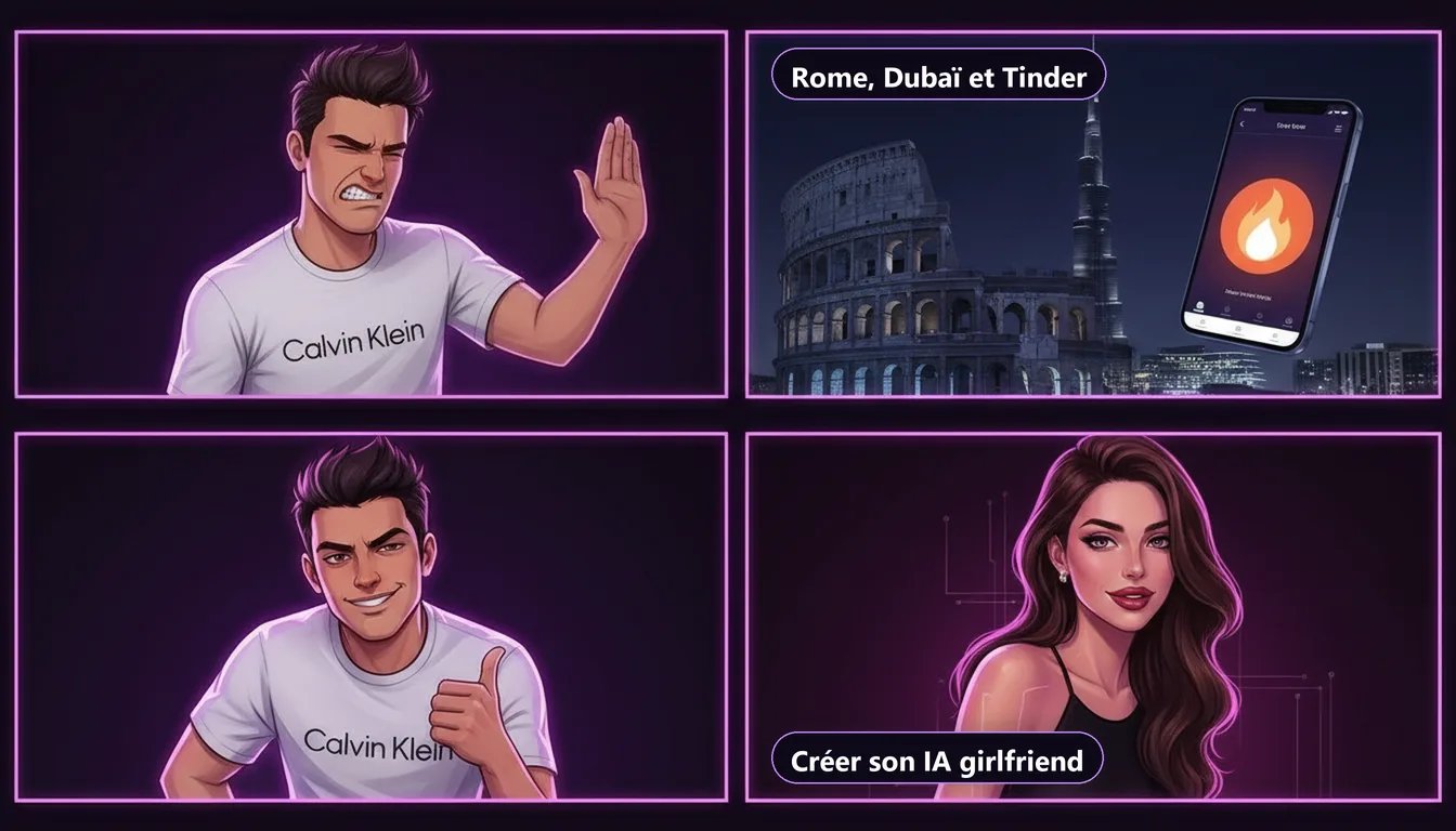 Raf en mode Drake : il refuse Rome, Dubaï et Tinder, il valide la création d'une IA girlfriend sur GirlfriendGPT